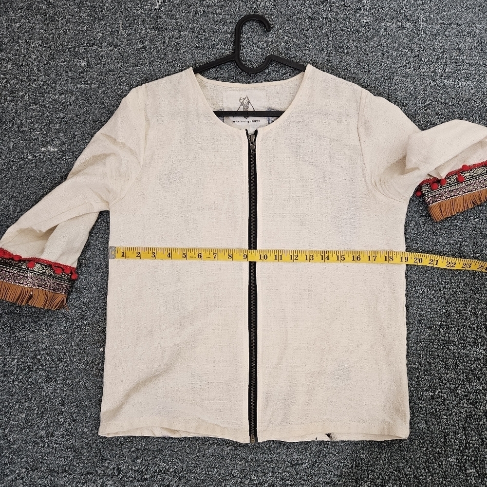 Hand Painted Linen Jacket - Picture 10 of 10